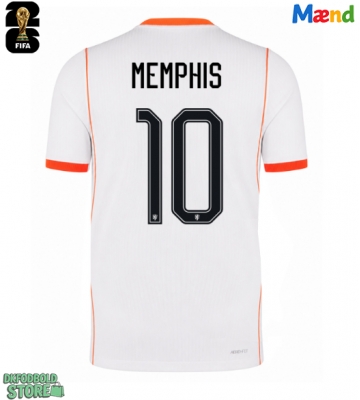Holland Memphis Depay #10 Replika Udebanetrøje VM 2026 Kortærmet
